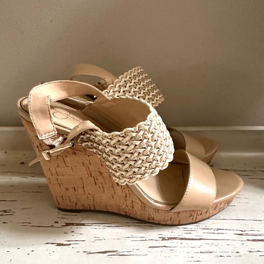 Jessica Simpson Cork Wedge Sandals